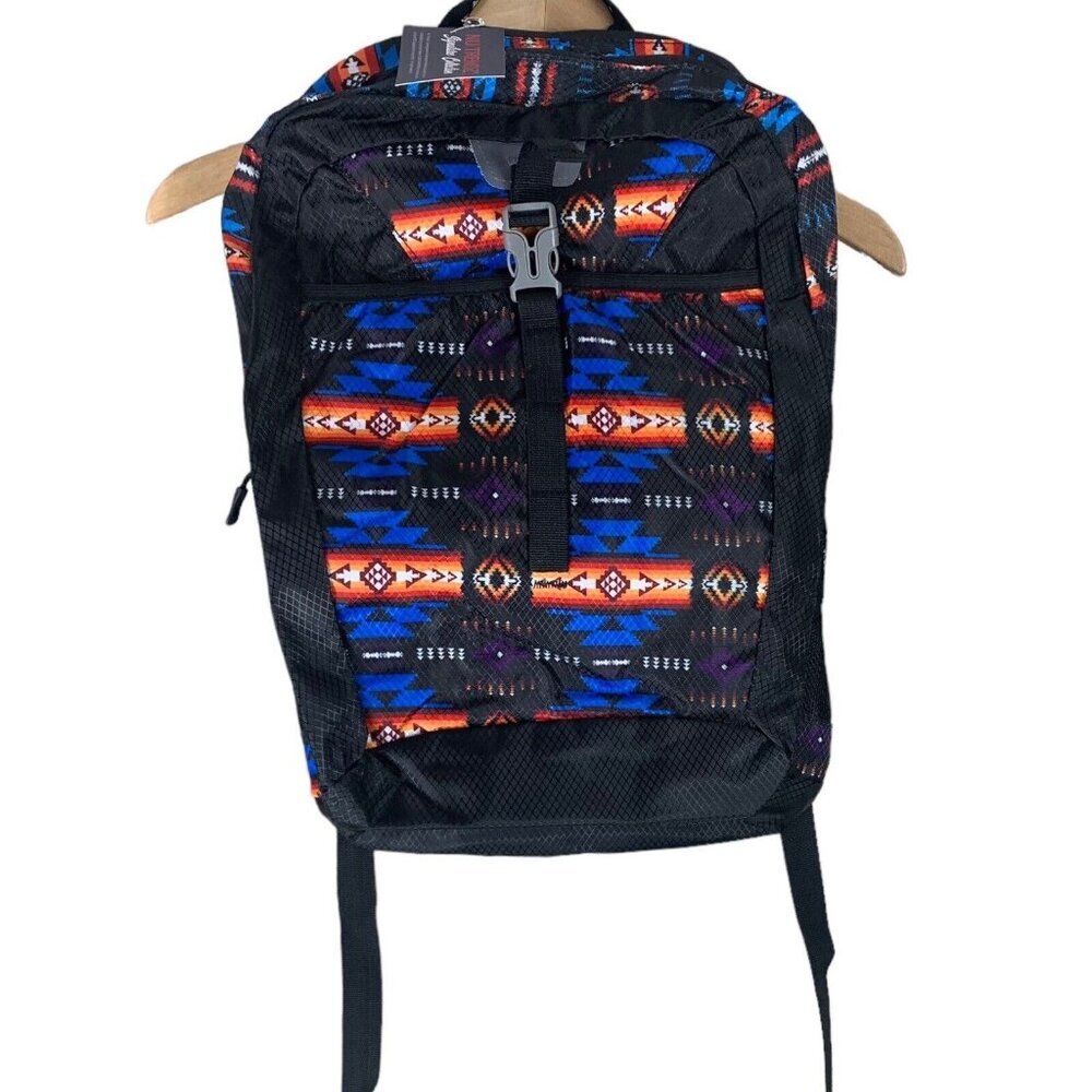 Nu Trendz Backpack Southwest Pattern Design NEW With Tags Adjustable Collapsible